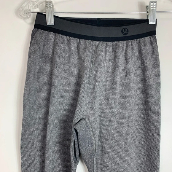 Lululemon Metal Vent Tech DRT Tights Men Small Black White Base Layer Light RARE - Picture 7 of 10